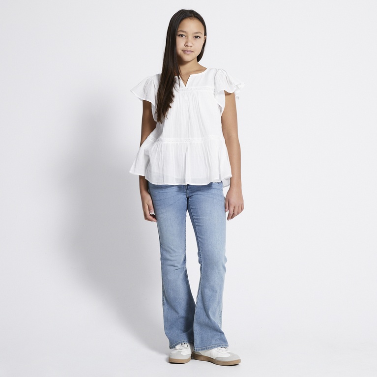 Frill blouse "Ylva" White